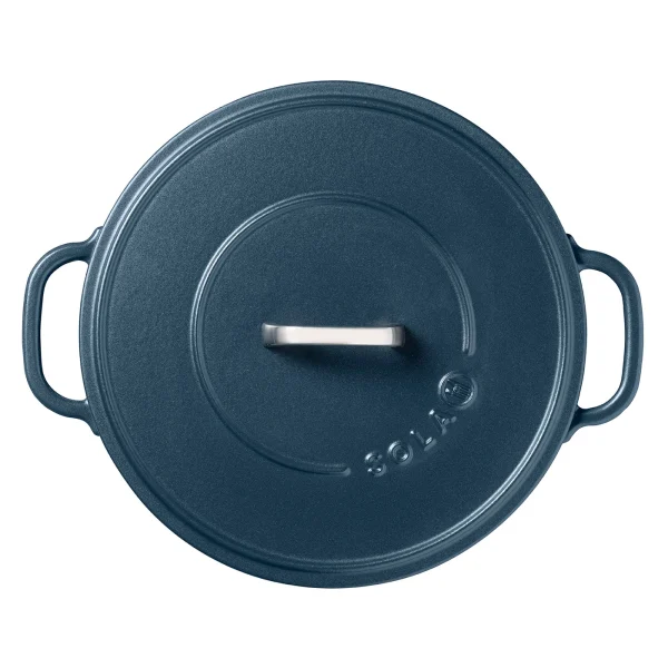 Sola 24cm Matt Blue Cast Iron Casserole
