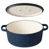 Sola 24cm Matt Blue Cast Iron Casserole