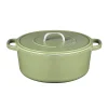 Sola 24cm Matt Green Cast Iron Casserole