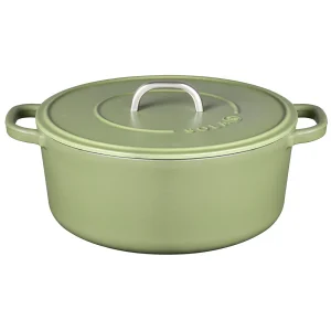 Sola 28cm Matt Green Cast Iron Casserole