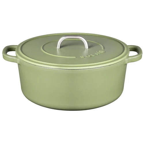 gr1_1024x1024@2x Sola 28cm Matt Green Cast Iron Casserole
