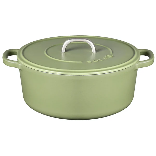 Sola 24cm Matt Green Cast Iron Casserole