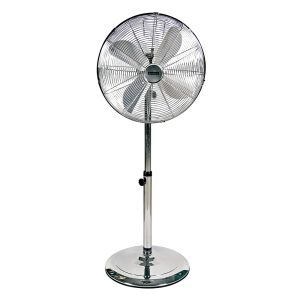 Eurolux Standing fan 16′ satin chrome