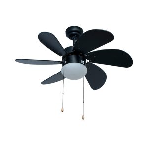Eurolux Fan turbo swirl 6 blades 30 black