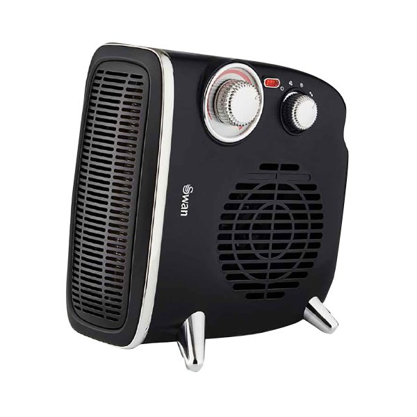 Swan Retro Black Fan Heater