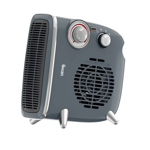 Swan Retro Grey Fan Heater