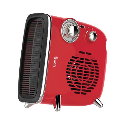 Swan Retro Red Fan Heater