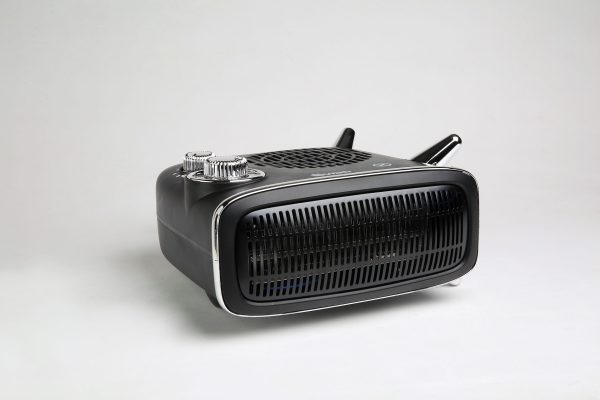 Swan Retro Black Fan Heater