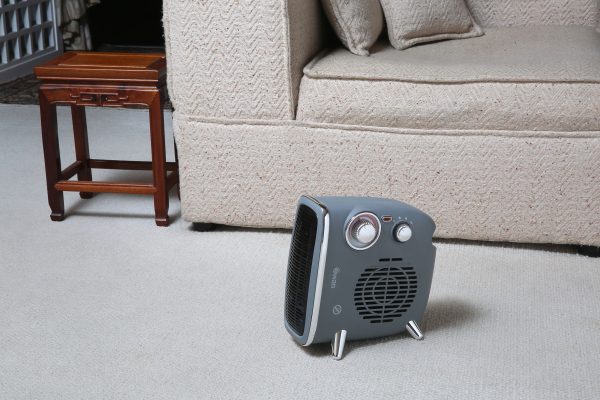 Swan Retro Grey Fan Heater