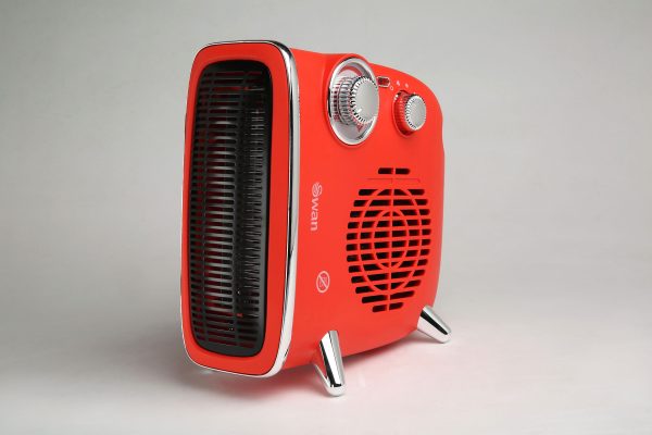 Swan Retro Red Fan Heater
