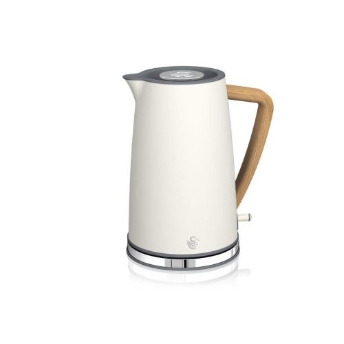 SNK9W-Nordic-White-Kettle Nordic White 1,7 Litre Polished Stainless Steel Cordless Kettle