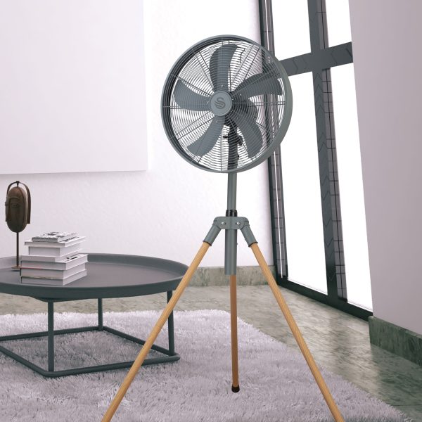 Swan Nordic Slate Grey 40cm Tripod Pedestal Fan