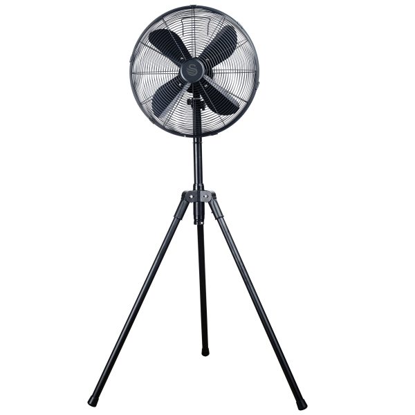Swan Stealth Black 45cm Tripod Pedestal Fan