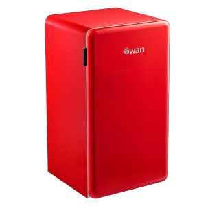 Swan 93 Litre Retro Red Bar Fridge