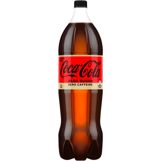 Coca-Cola Zero Sugar Zero Caffeine Soft Drink 6 x 2L